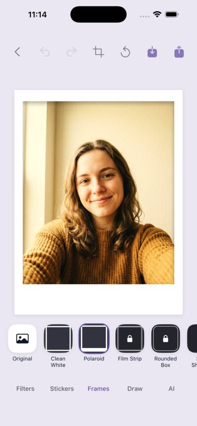 Polaroid frame